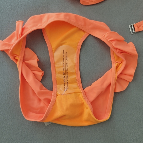 Veccoberry Women's Two Pieces Orange Bikini Size S - Picture 10 of 11